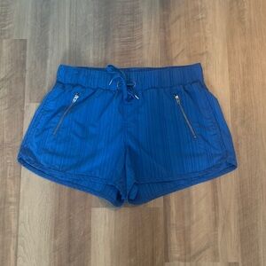 Athleta Vibrant Blue Athletic Shorts Size Medium